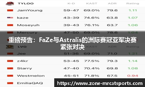 重磅预告：FaZe与Astralis的洲际赛冠亚军决赛紧张对决